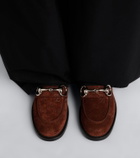 Gucci Boulevard Horsebit GG suede loafers