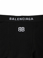 BALENCIAGA - Stretch Cotton Jersey Mini Sport Shorts
