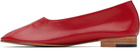 Martiniano Red Glove Ballerina Flats