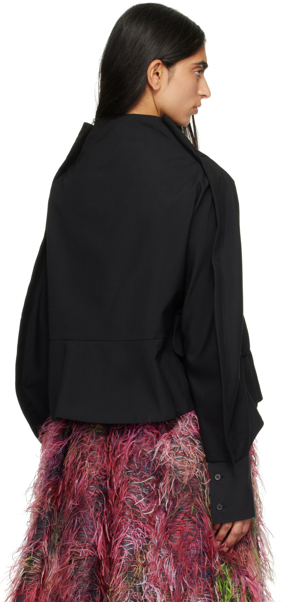 Comme des Garçons Comme des Garçons Black Wool Tropical Jacket