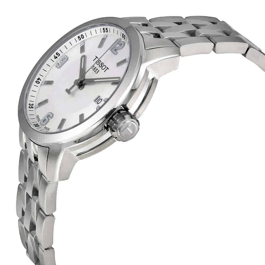 Tissot PRC 200 White Dial Stainless Steel Mens Watch T0554101101700