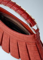 Lacoste Runway H Lenglen Crocodile Effect Leather Bag
