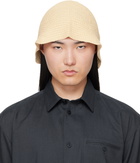 HOMME PLISSÉ ISSEY MIYAKE Off-White Crochet Hat