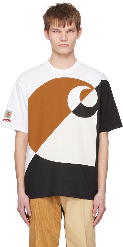 Photo: Marni Multicolor Carhartt WIP Edition Printed T-Shirt