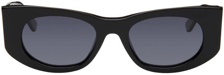 Photo: ANINE BING Black Madrid Sunglasses
