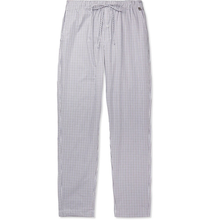 Photo: Hanro - Checked Cotton Pyjama Trousers - Multi