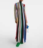 Loewe Ribbed-knit striped maxi dress