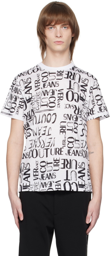 Photo: Versace Jeans Couture White Printed T-Shirt