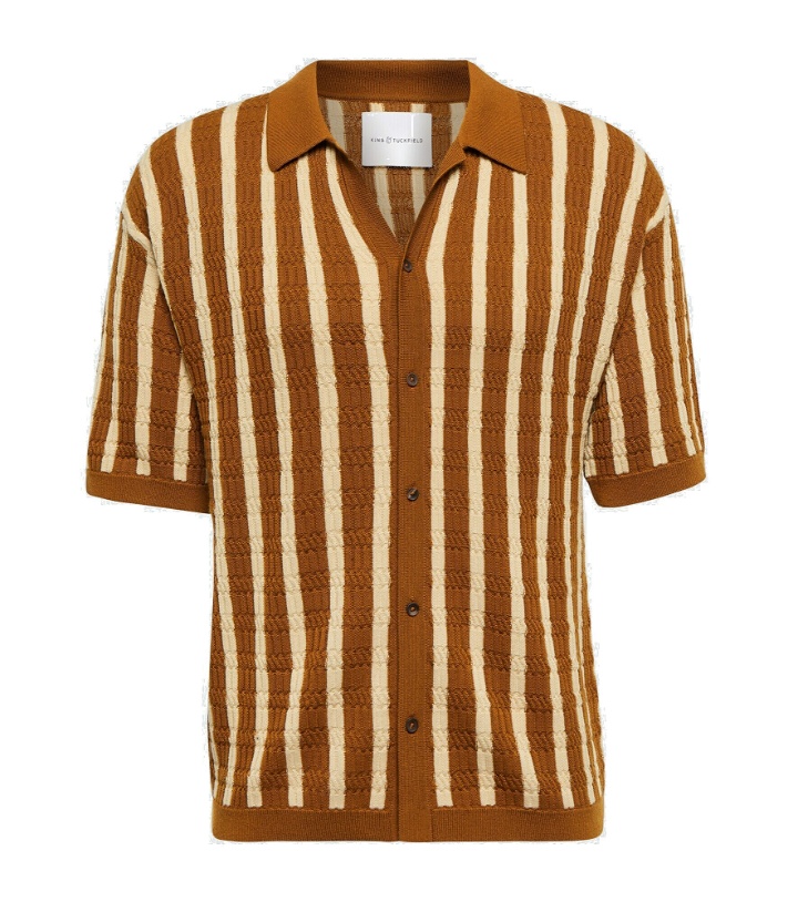 Photo: King & Tuckfield - Striped virgin wool bowling shirt