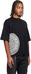 Jean Paul Gaultier Black 'JPG' Laurier Stamp T-shirt