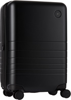 Monos Black Expandable Carry-On Suitcase