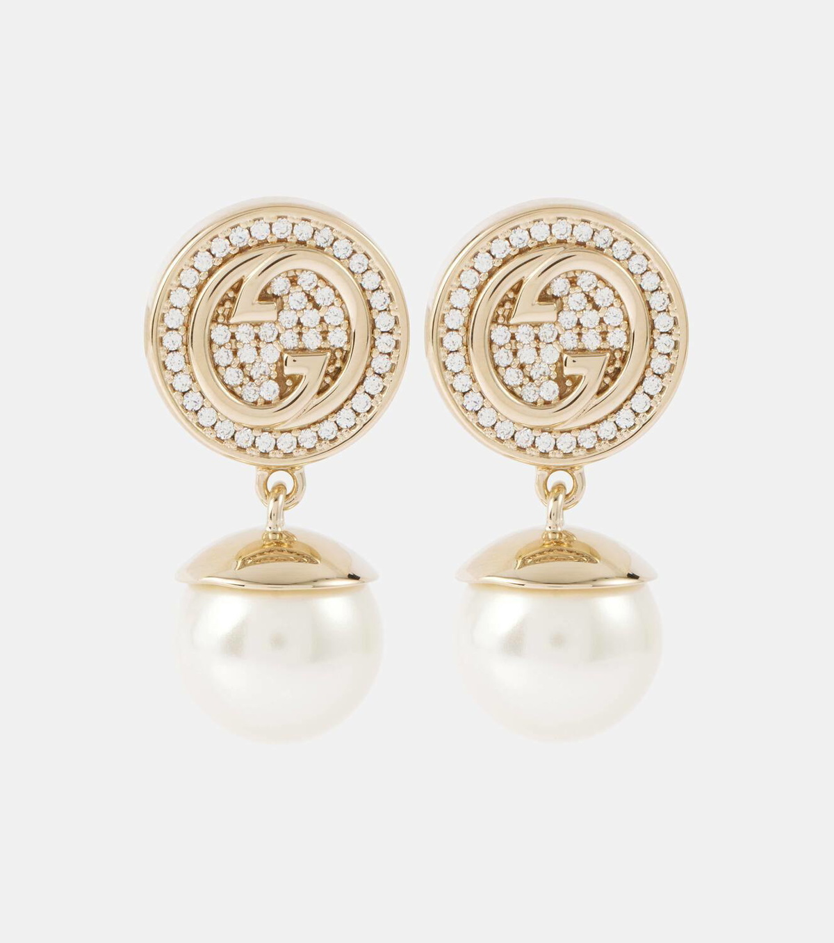 Gucci ブロンディ イヤリング Gucci Gucci Blondie Interlocking G drop earrings Gucci