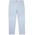 Ermenegildo Zegna - Stretch Cotton and Silk-Blend Twill Drawstring Trousers - Sky blue