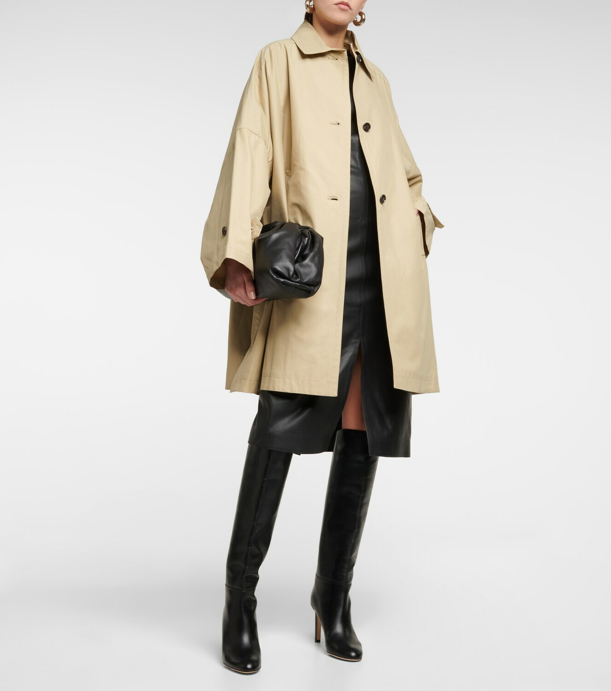 Toteme - Oversized gabardine car coat Toteme