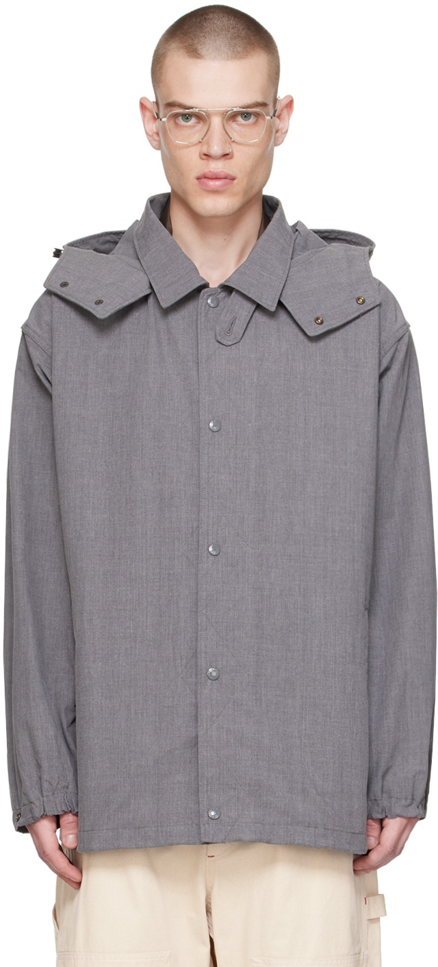 Photo: Engineered Garments Gray Hooded Jacket