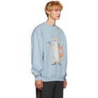 Acne Studios Blue Fox Crewneck Sweatshirt