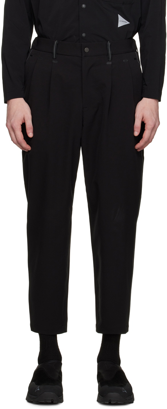 AND WANDER plain tapered stretch pants – WANDERS*