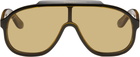 Gucci Brown Shield Sunglasses