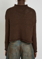 Free People Opal Cotton-blend Jumper Brown