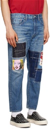 Junya Watanabe Indigo Patchwork Jeans