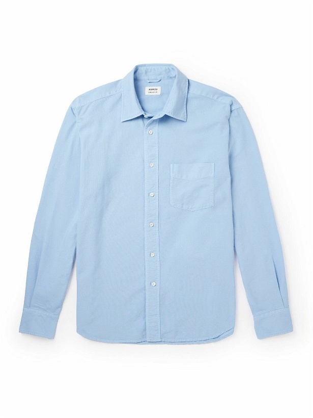 Photo: Aspesi - Cotton-Poplin Shirt - Blue