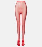 Herbert Levine Sheer Perfection mesh over-the-knee boots
