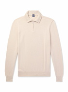 FEDELI - Favonio Slim-Fit Cashmere Half-Zip Sweater - Neutrals
