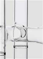 Set of Two Trio Candelabras in Transparent