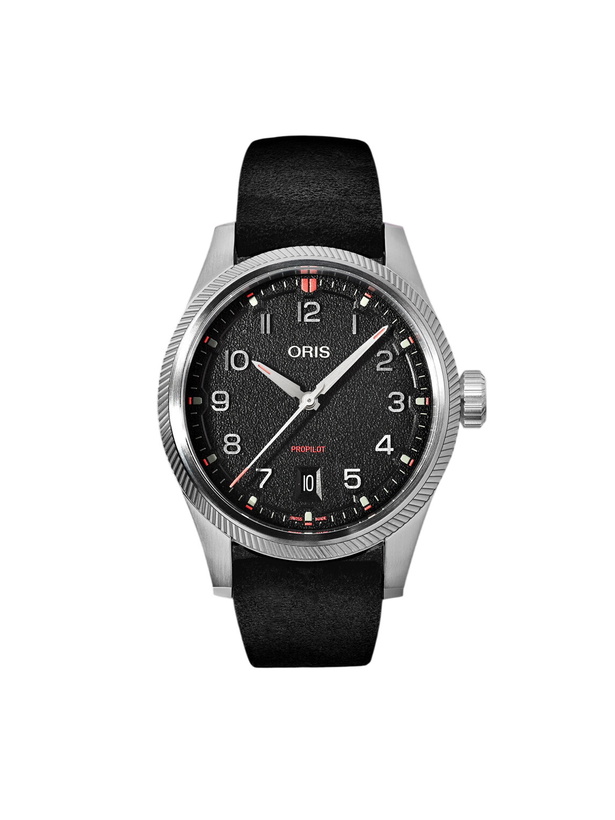 Photo: Oris - ProPilot Date Automatic 41mm Stainless Steel and Leather Watch, Ref. No. 01 733 7805 4164-07 6 20 04LC