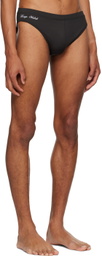 Raga Malak Black Embroidered Swim Briefs