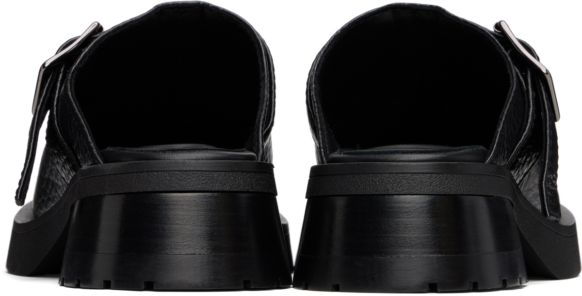 Miista Black Aroa Buckled Mules