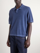 Corridor - Cotton-Piqué Polo Shirt - Blue