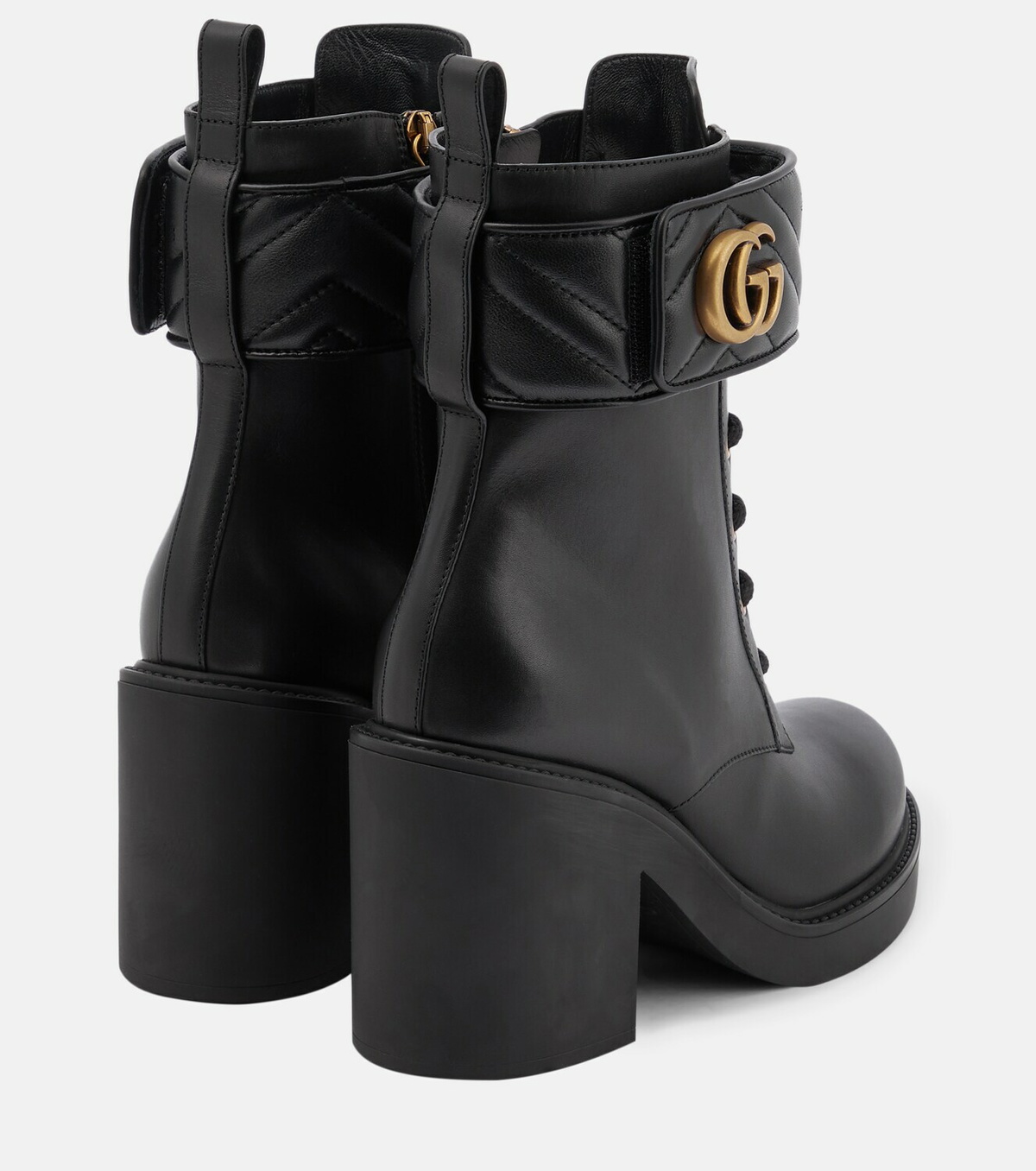 Gucci - GG leather ankle boots Gucci