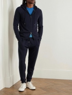 Derek Rose - Finley Cashmere Zip-Up Hoodie - Blue