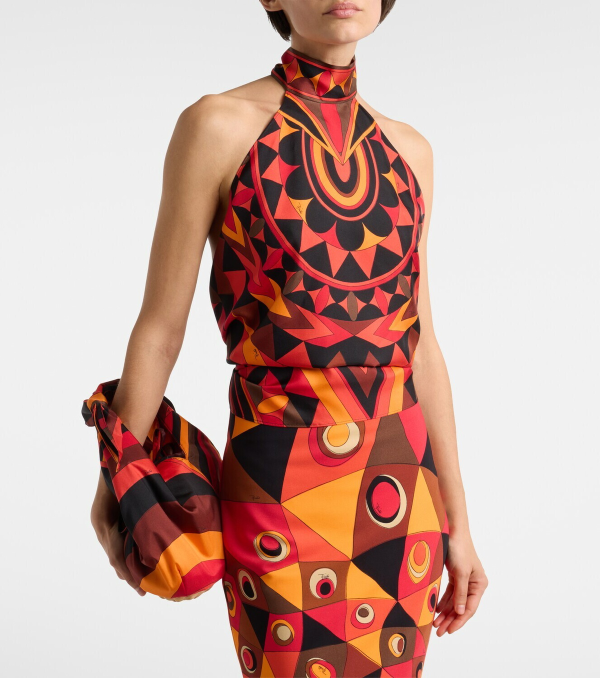Pucci Manuba silk twill top