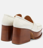 Gabriela Hearst Augusta leather platform loafers