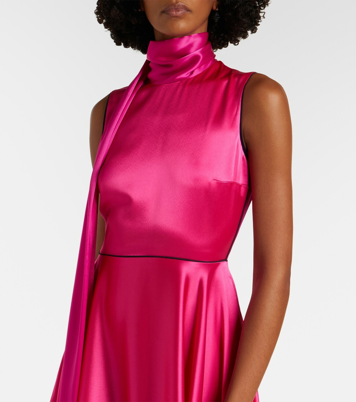 Roksanda Aela scarf-detail satin gown