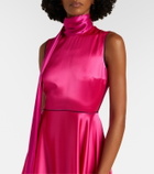 Roksanda Aela scarf-detail satin gown