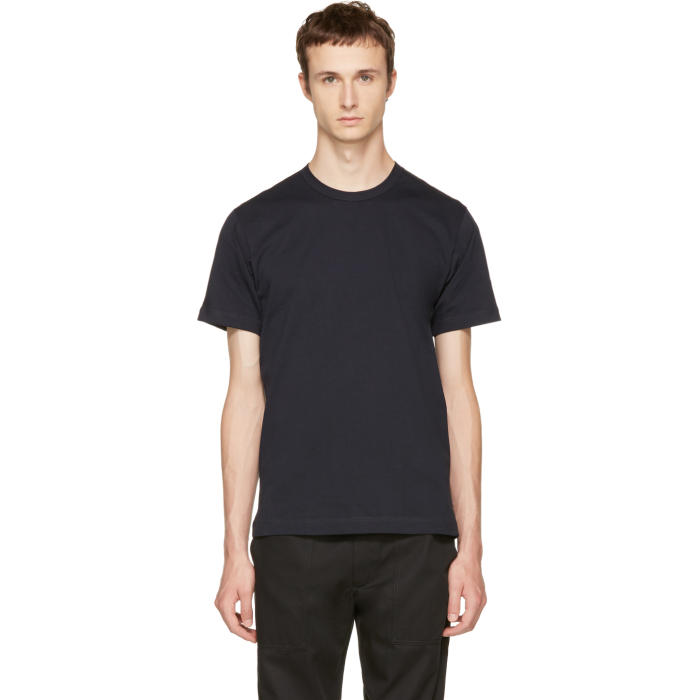 Photo: Comme des GarÃ§ons Shirt Navy Basic T-Shirt 