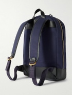 Bennett Winch - Logo-Embroidered Leather-Trimmed Cotton-Canvas Backpack