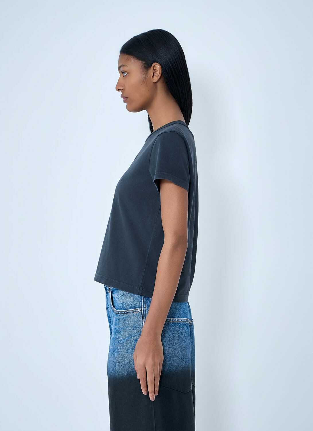 Alexander Wang Logo Motif Crewneck T-Shirt