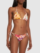 ZIMMERMANN Raie Floral Triangle Bikini Set