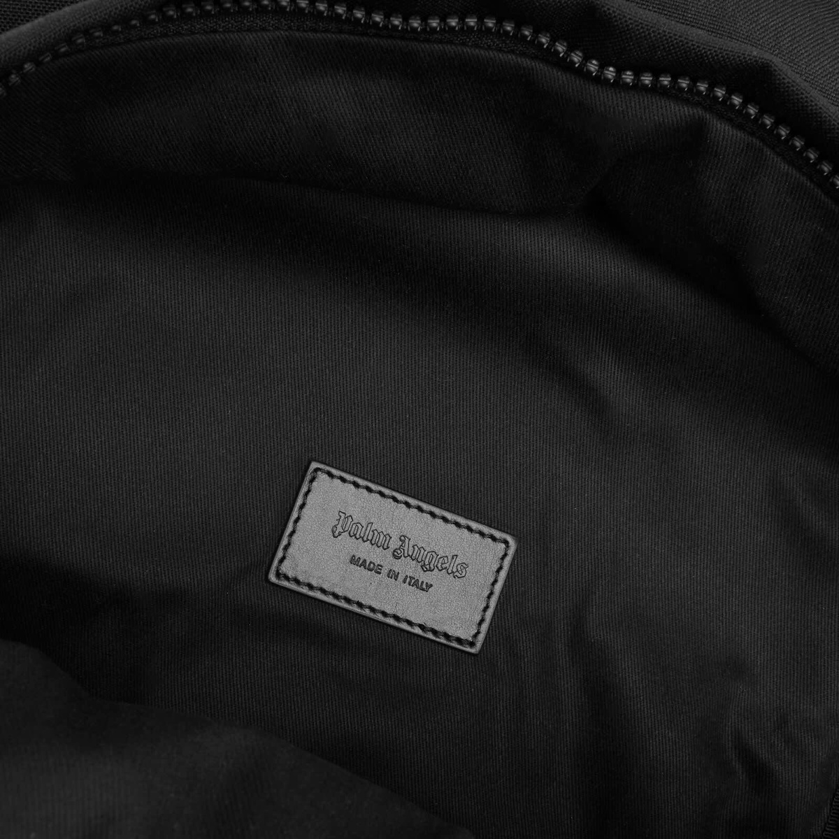 Palm Angels Men's Cordura Classic Logo Backpack in Black/White 