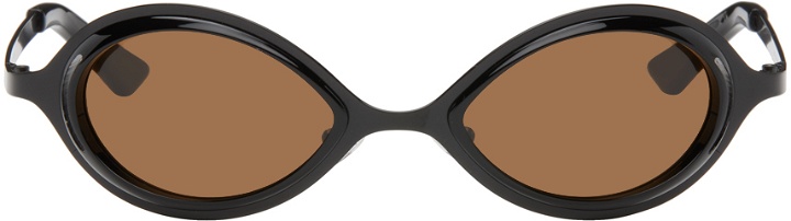 Photo: Song for the Mute SSENSE Exclusive Black 'The Goggle' Sunglasses