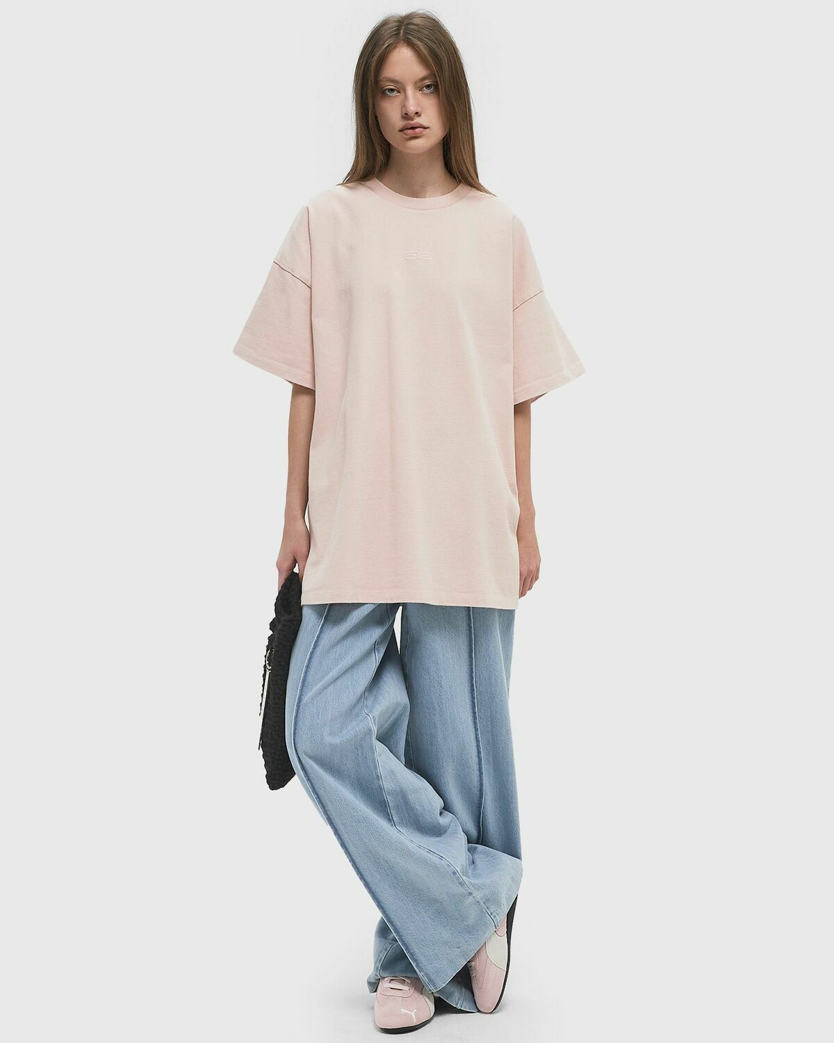 Gestuz MILLOGZ OVERSIZE TEE pink Womens Shortsleefe