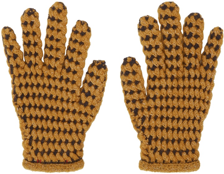 Photo: Isa Boulder Yellow & Brown Tightweave Gloves