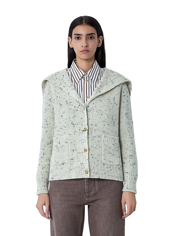 Photo: Bottega Veneta Wool English Rib Cardigan