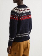Chamula - Fair Isle Merino Wool Sweater - Blue