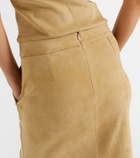 Stouls Taylor suede pencil skirt