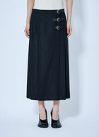 Chloé Virgin Wool Skirt with Buckles